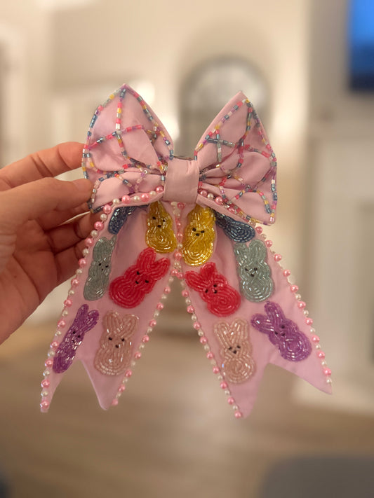 Pink Peeps Bow