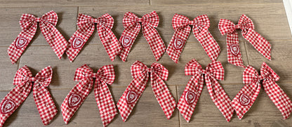 Lake Lions Plaid Bow