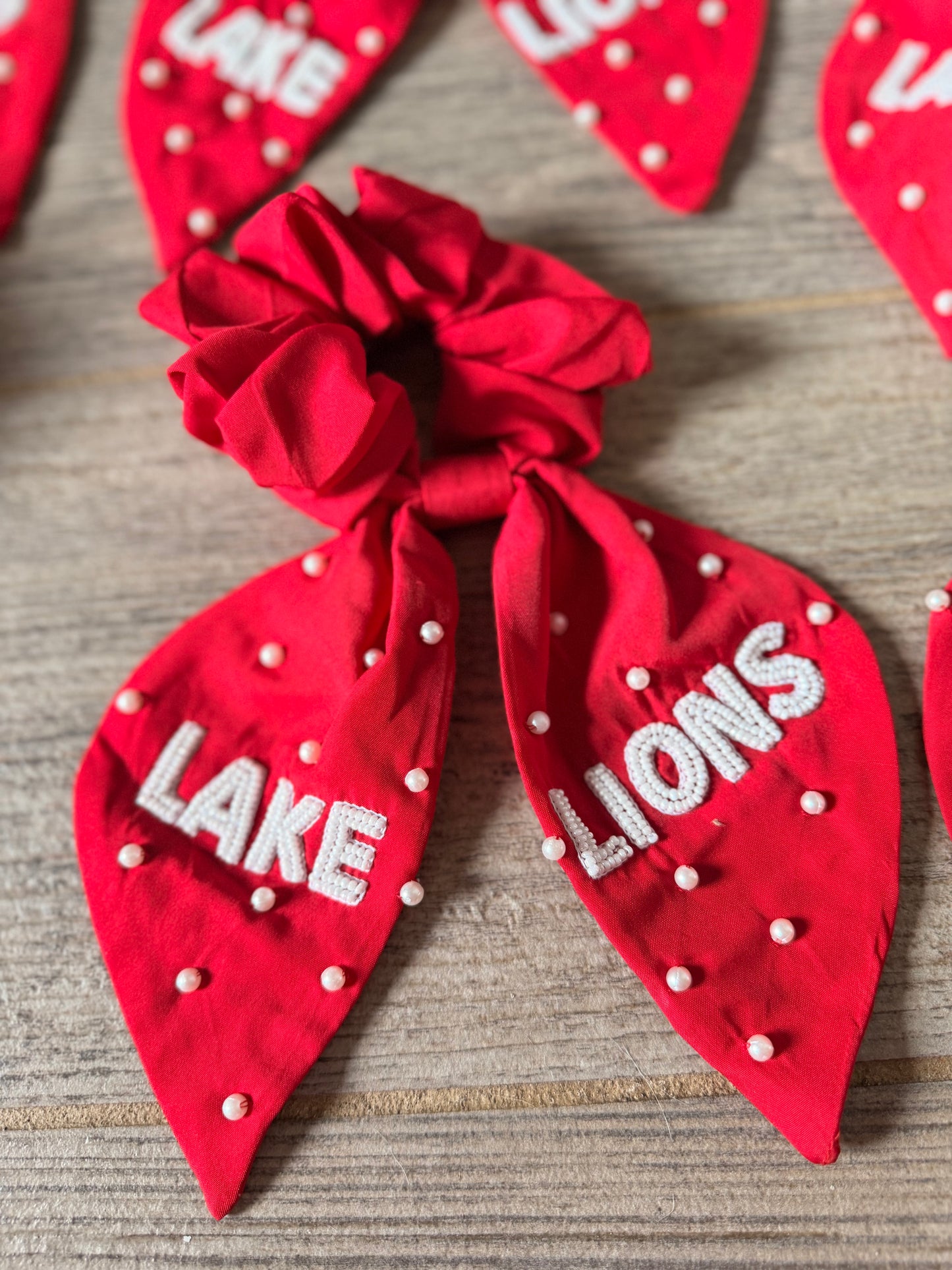 Lake Lions Scrunchie - Red