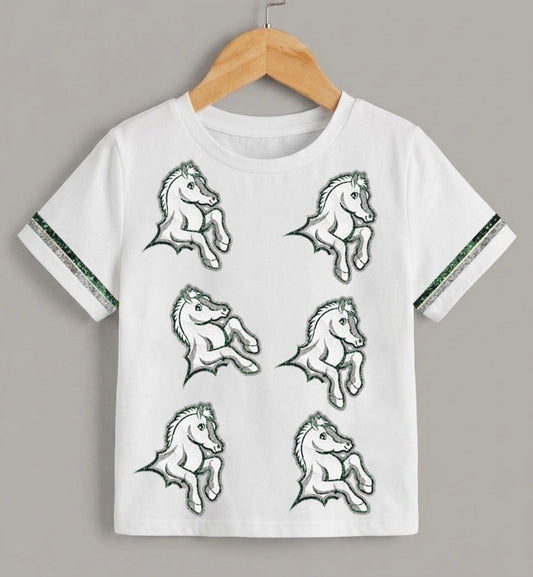 Central Primary Colts Sequin Top