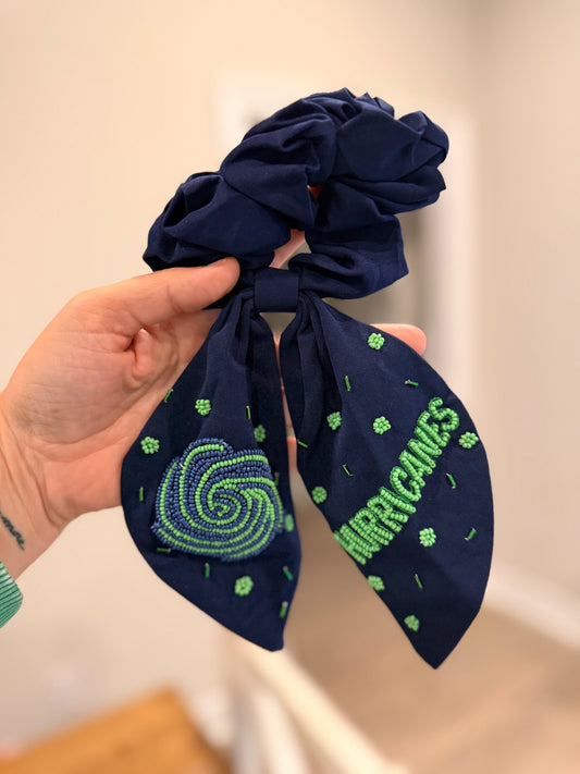 Prairieville Hurricanes Scrunchie - Navy