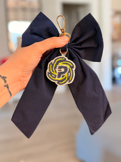 Prairieville Hurricanes Bow Keychain