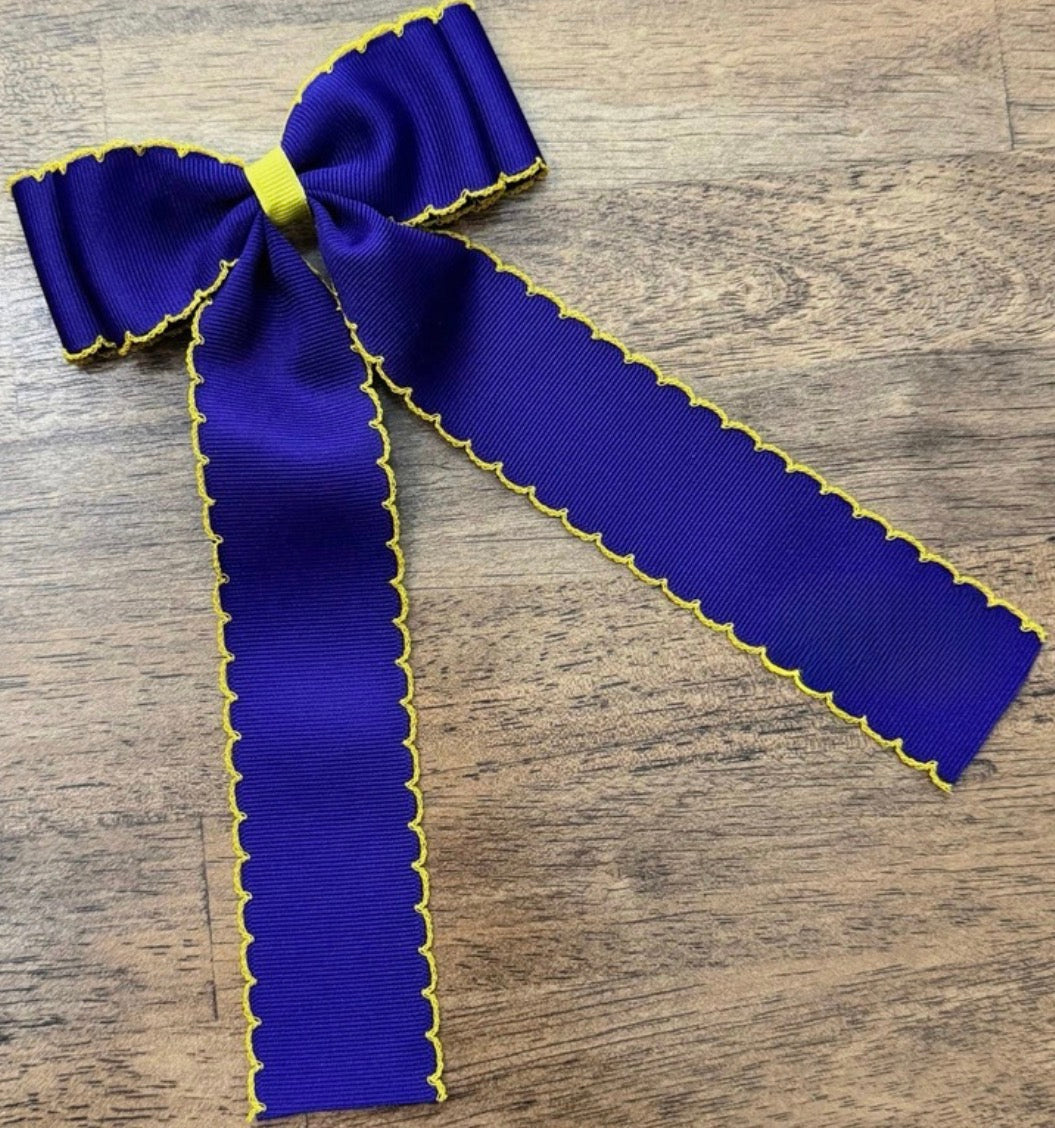Purple with Yellow Trim
