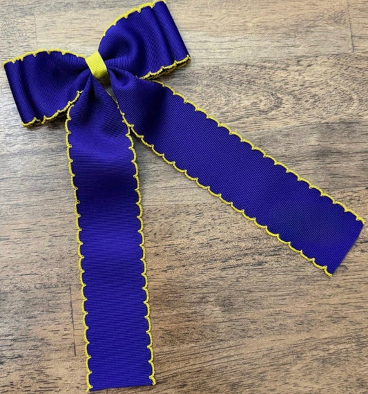 Purple with Yellow Trim