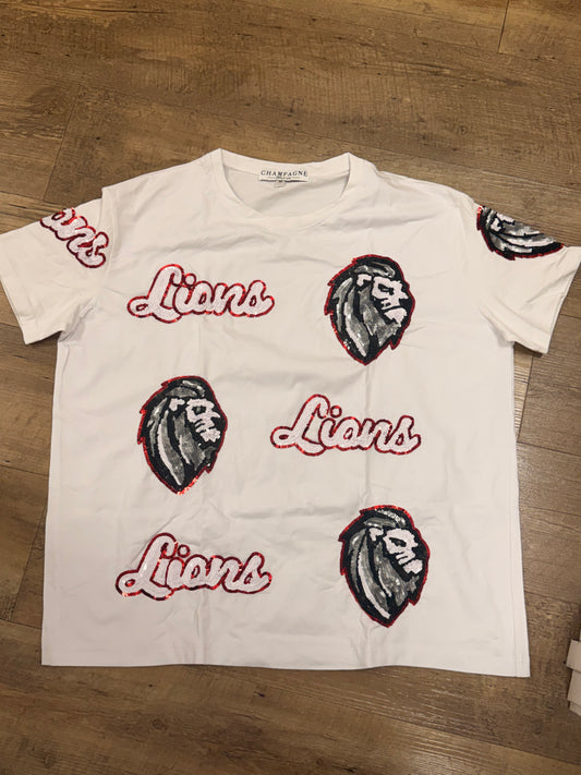 Lake Middle Lions Sequin Top (Option 2)