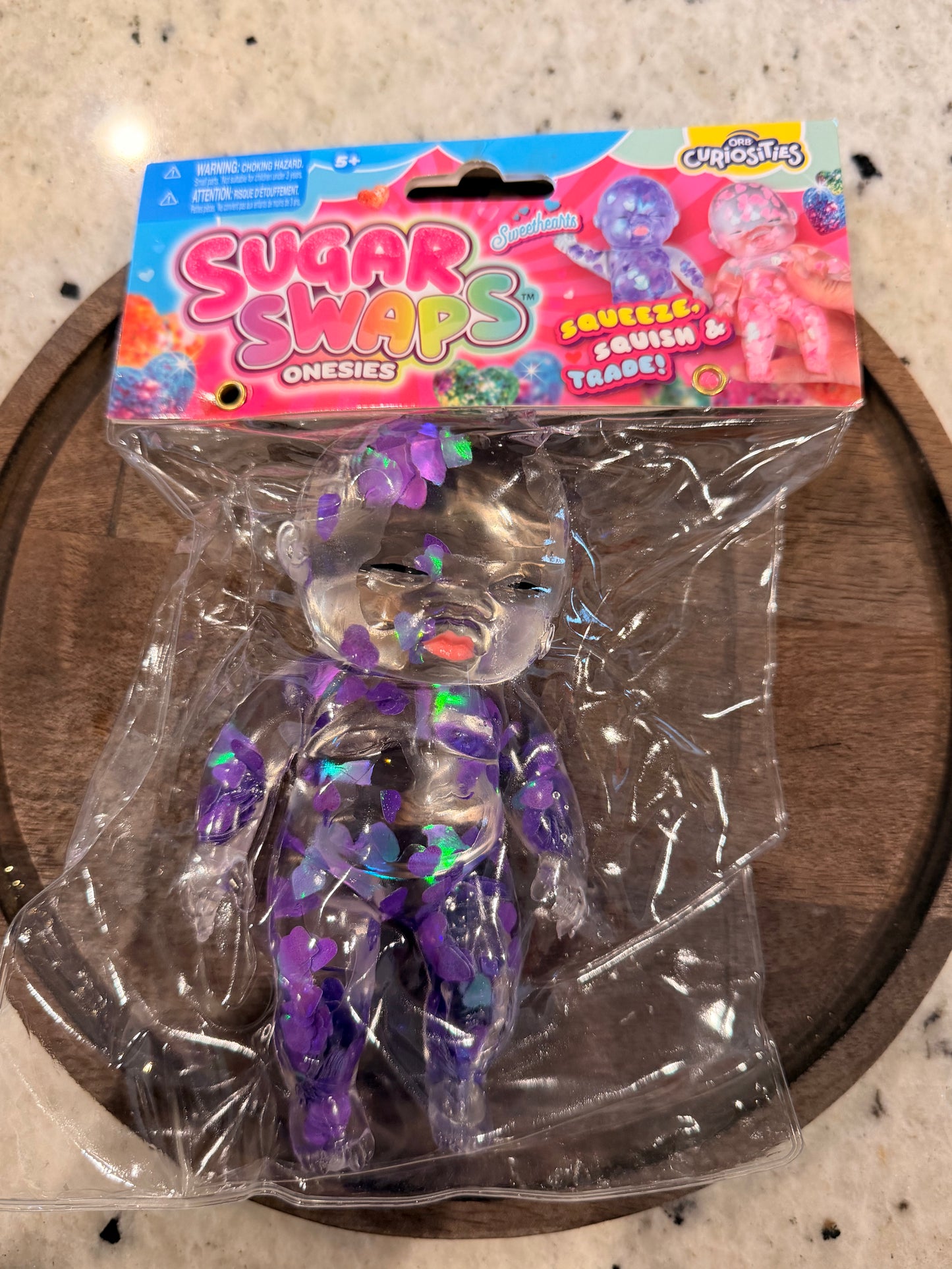 Sugar Swab Onesies - Purple Hearts