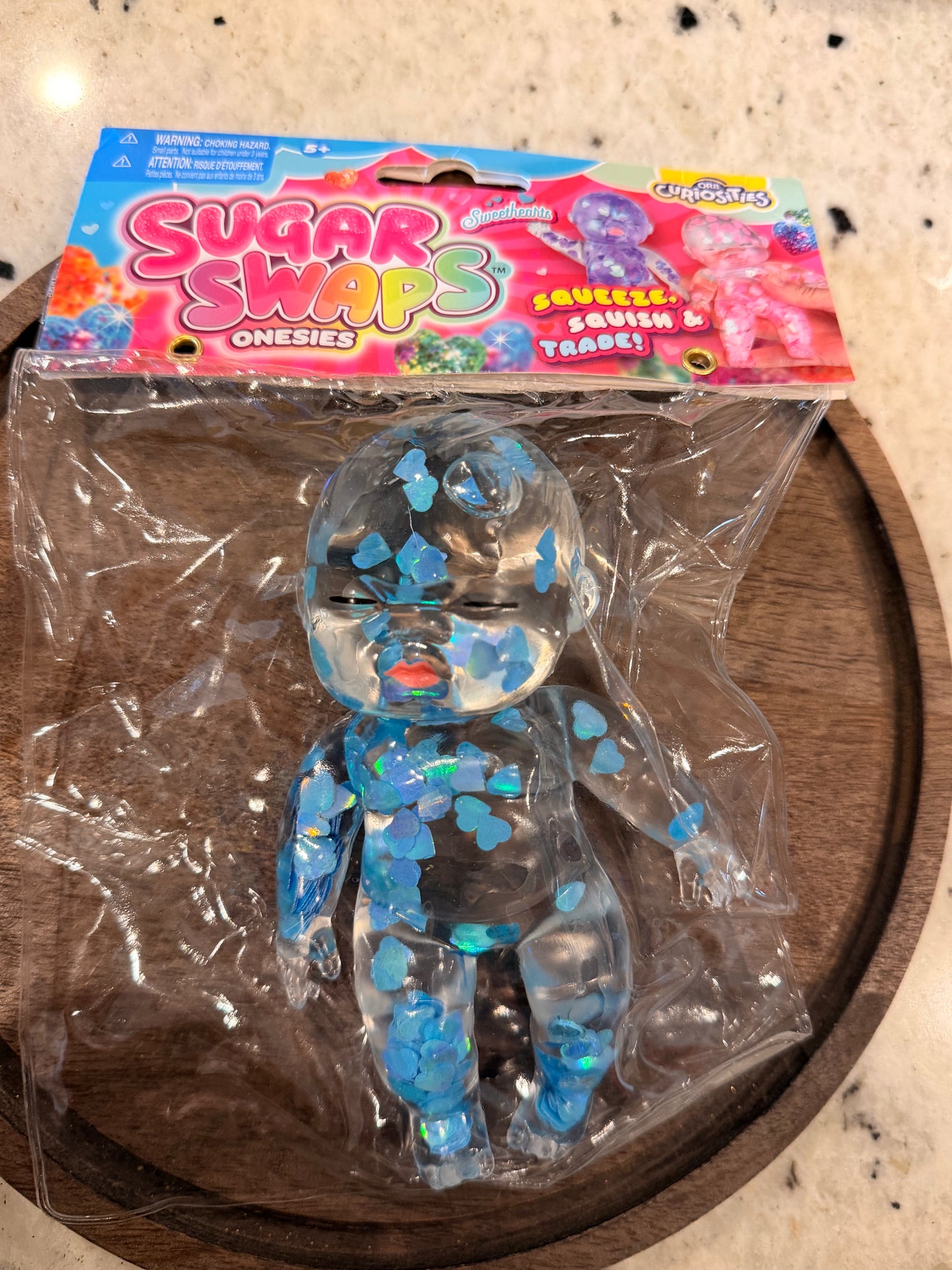 Sugar Swab Onesies - Blue Hearts