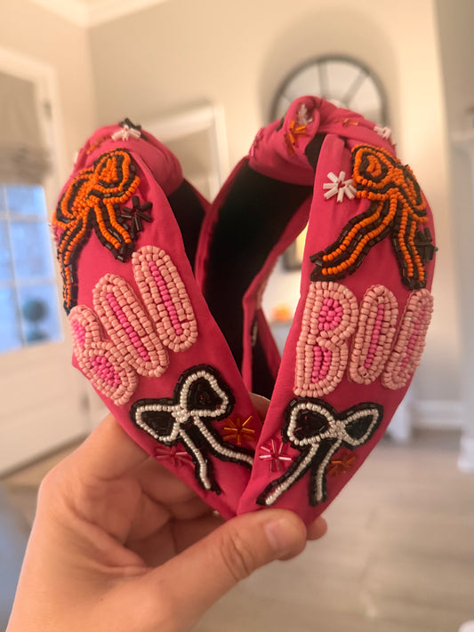 Pink Boo Headband