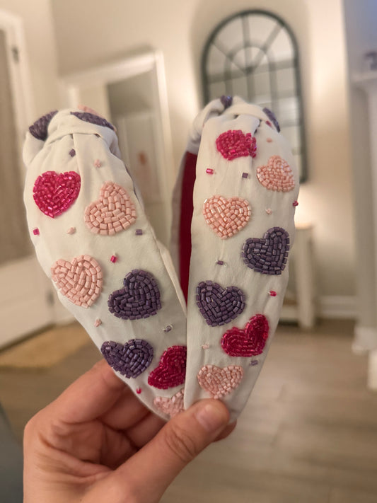 Soft Hearts Headband