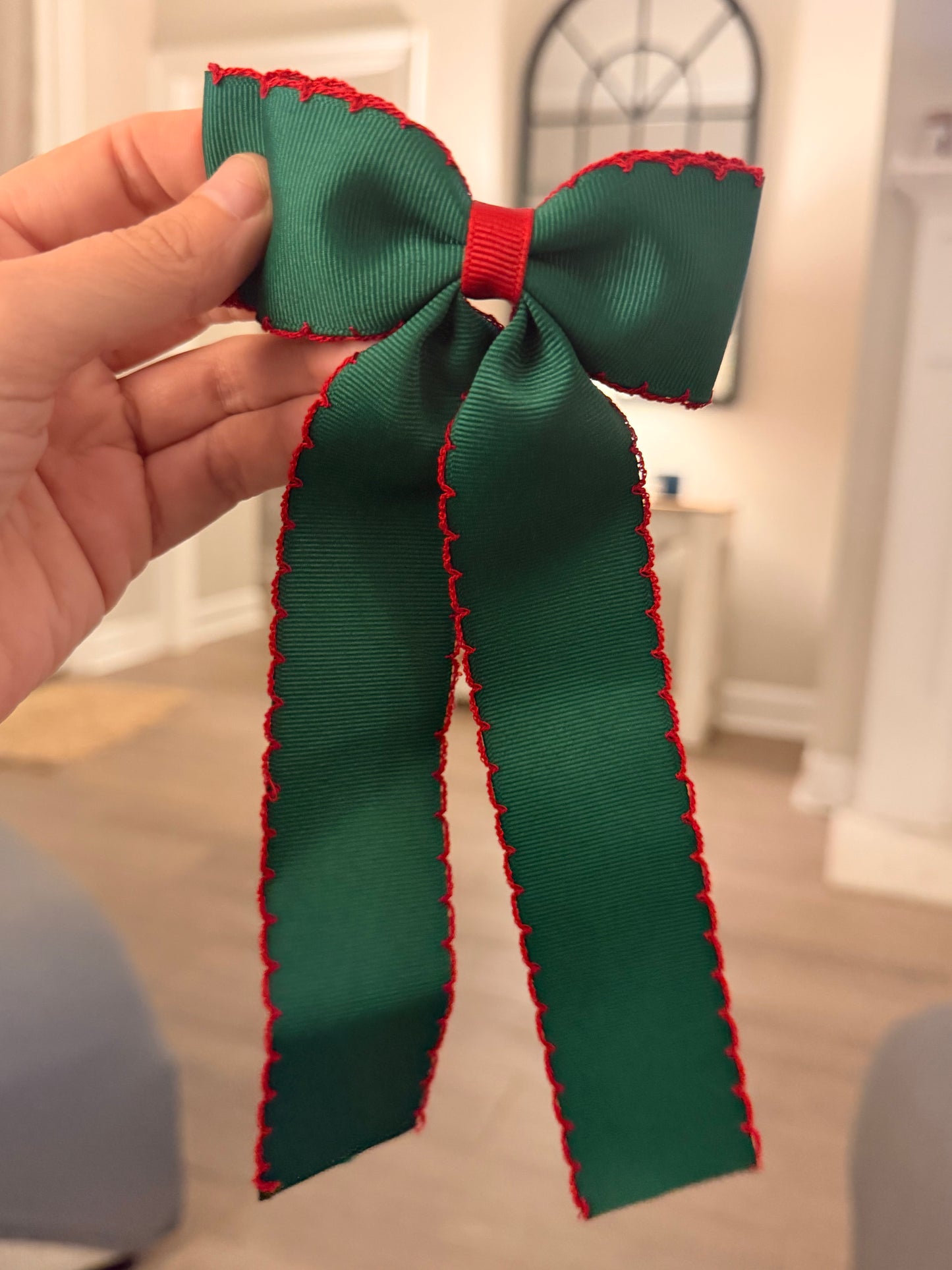 Green with Red Trim