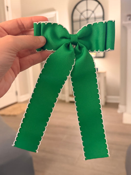 Green with White Trim
