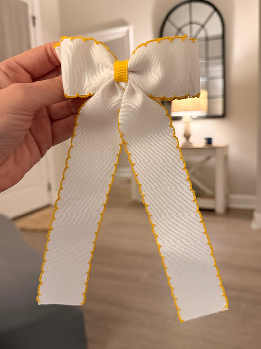 White with Yellow Trim