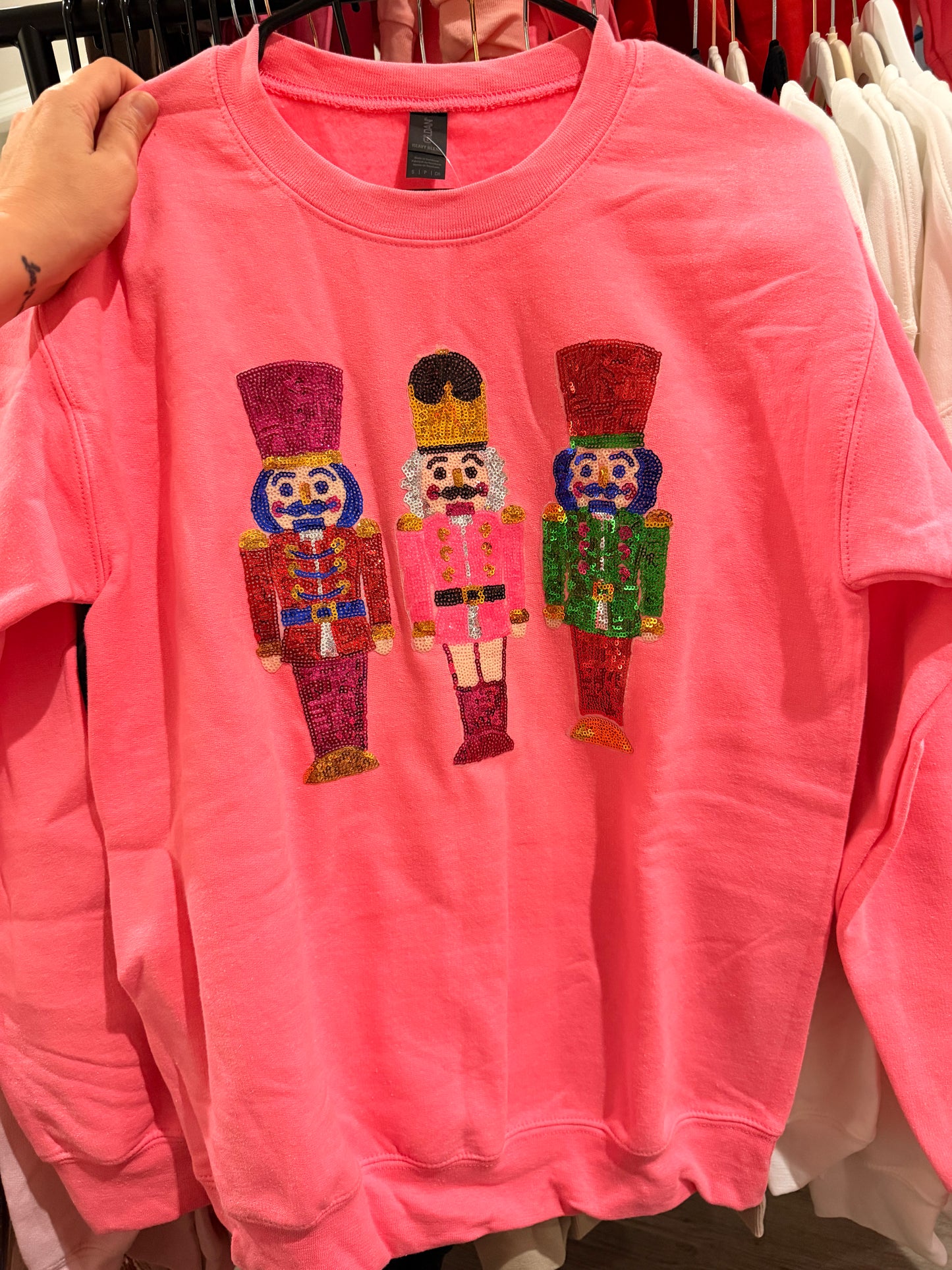 OG Nutcracker CREWNECK— Hot Pink