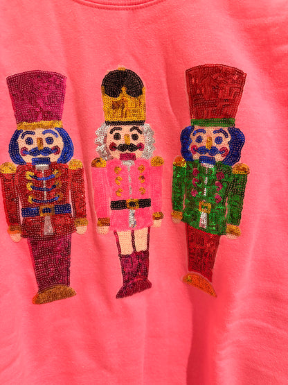 OG Nutcracker CREWNECK— Hot Pink