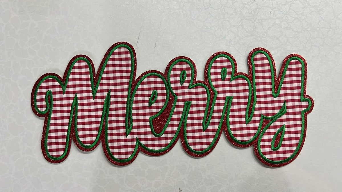 Gingham Merry Pullover