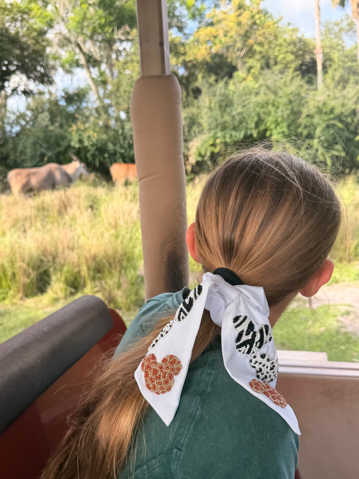 Zebras, Cheetahs, and Giraffes OH MY! Scrunchie