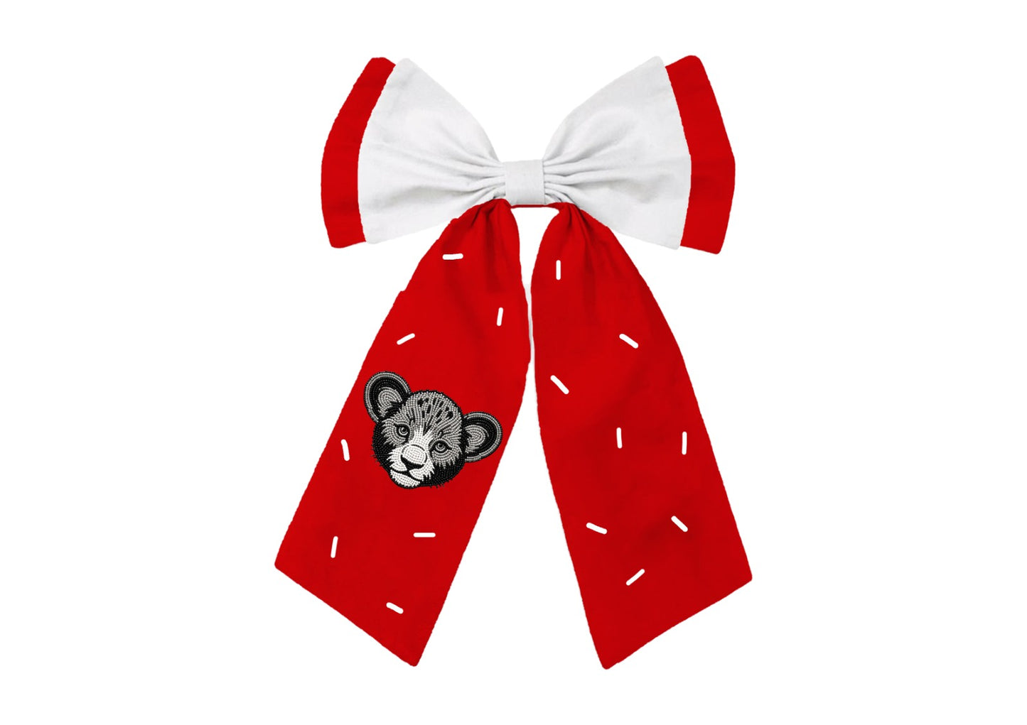 Two Toned Lake Cubs Bow Option 2