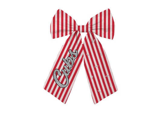 Lake Cubs Striped Bow