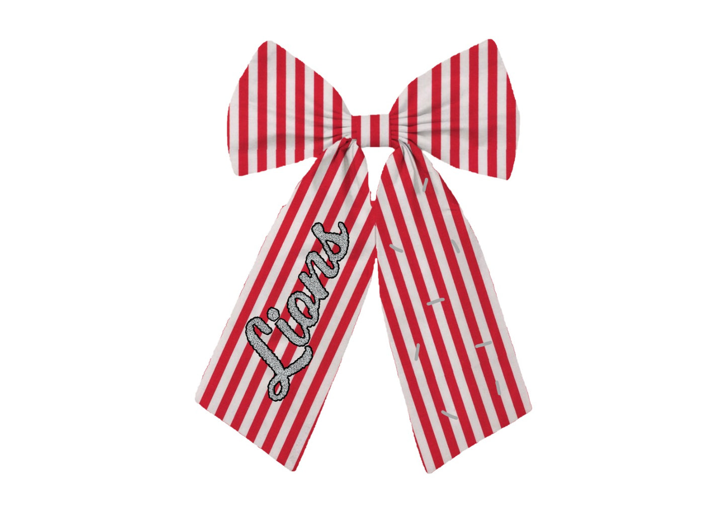 Lake Lions Striped Bow