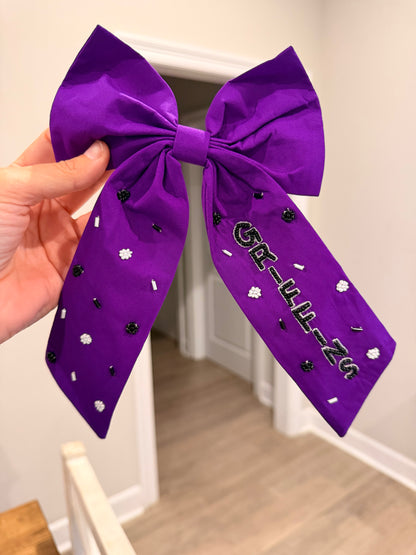 Dutchtown Griffins Bow- Purple