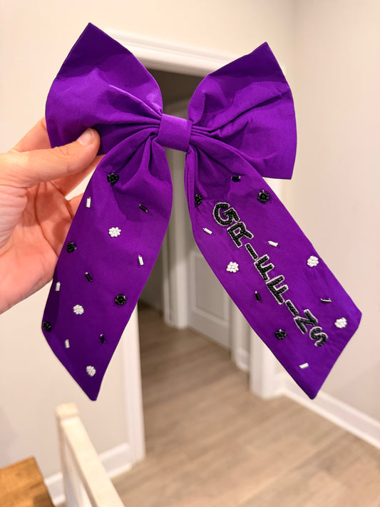 Dutchtown Griffins Bow- Purple