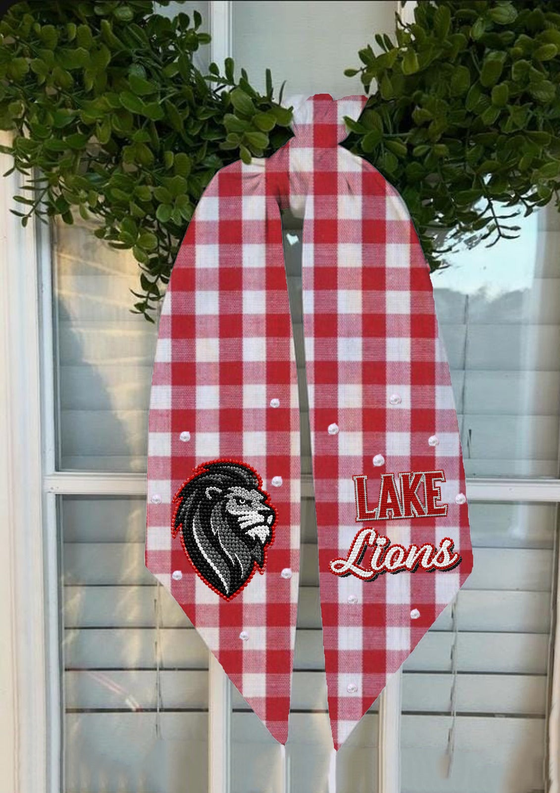 Lake Lions Wreath Sash