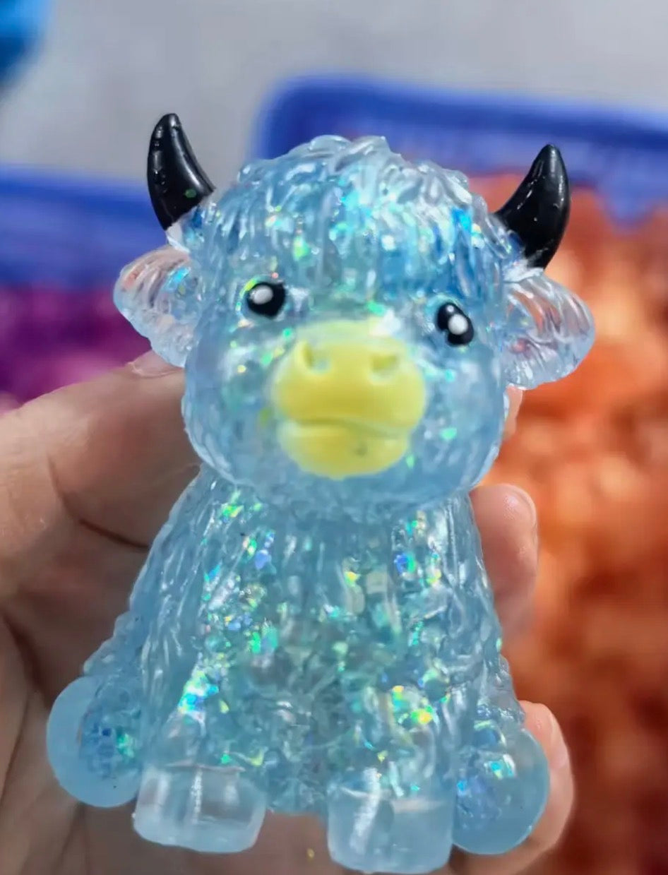 Blue Highland Cow — IN STOCK