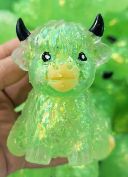 Green Highland Cow — IN STOCK