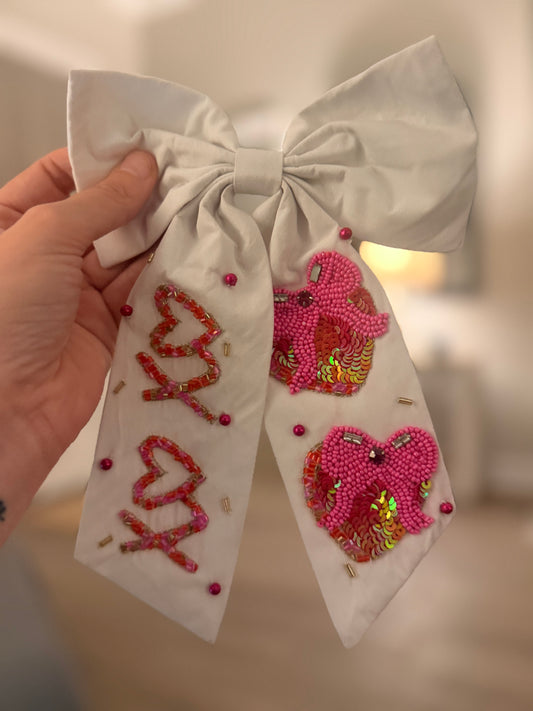 XOXO Bow - White