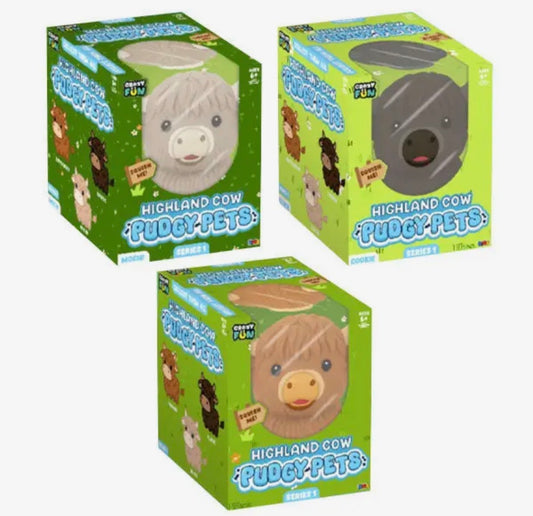 Rms® Crazy Fun™ Highland Cow Pudgy Pets Squishy (Pre-Order — ships by October 29)