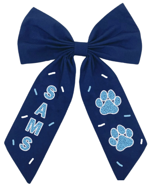 St. Amant Middle Wildcats Scrunchie Bow - 2025
