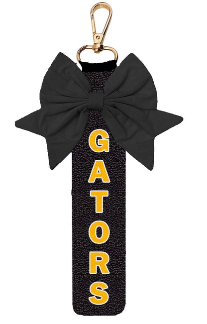 St. Amant Gators Bow Beaded Keychain
