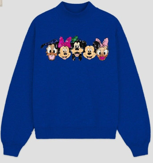 We're All Friends Mock Neck