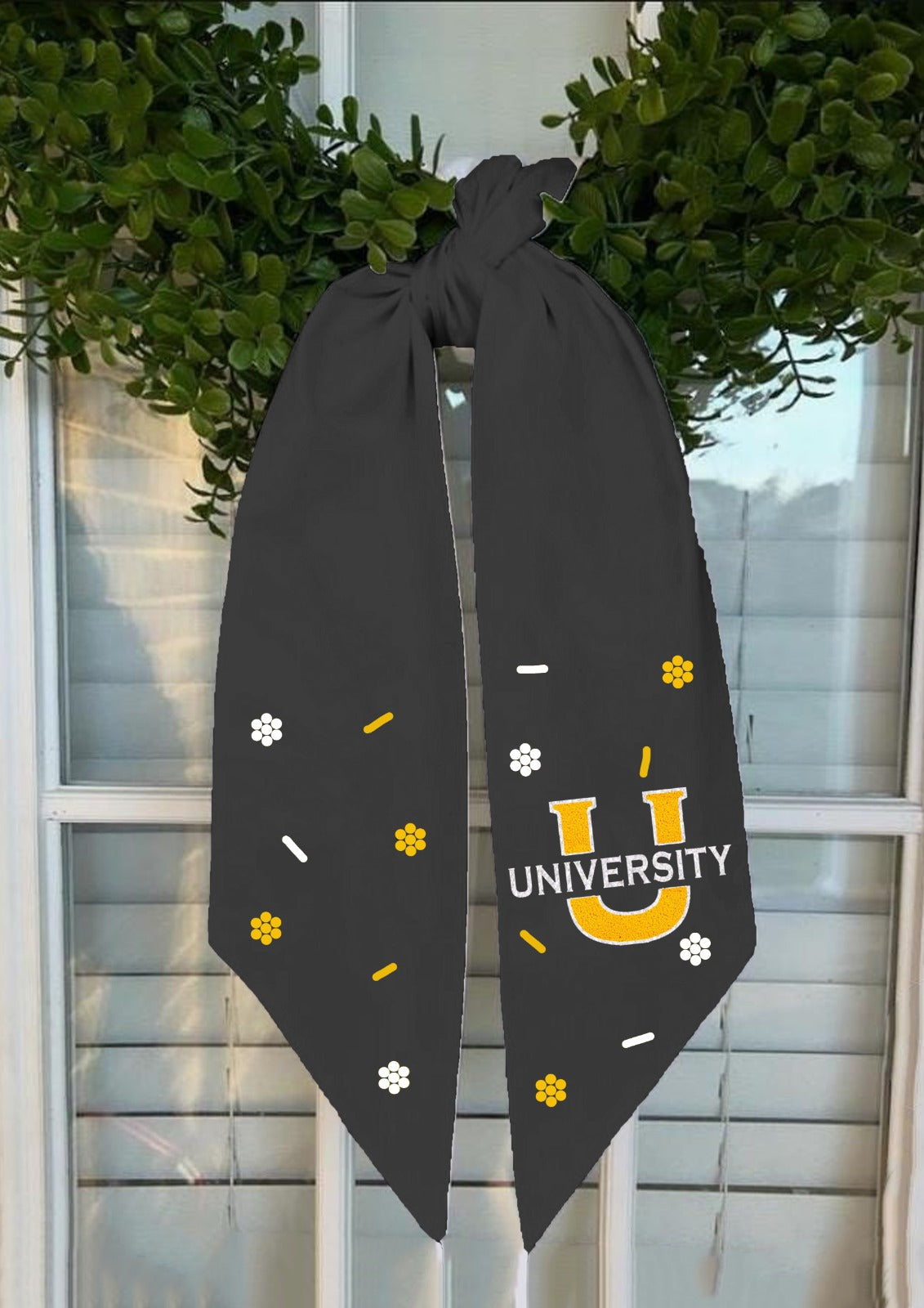 U-High Wreath Sash - Black