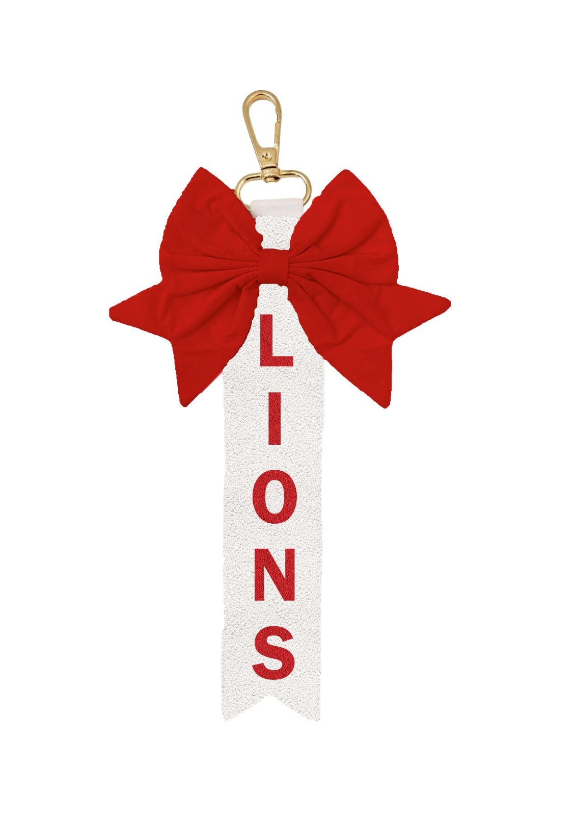 Lake Lions Bow Keychain
