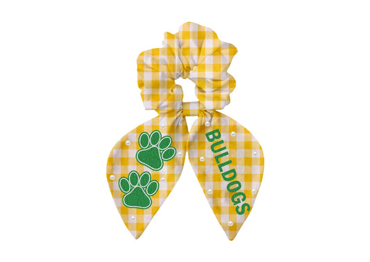 Bulldogs Beaded Scrunchie